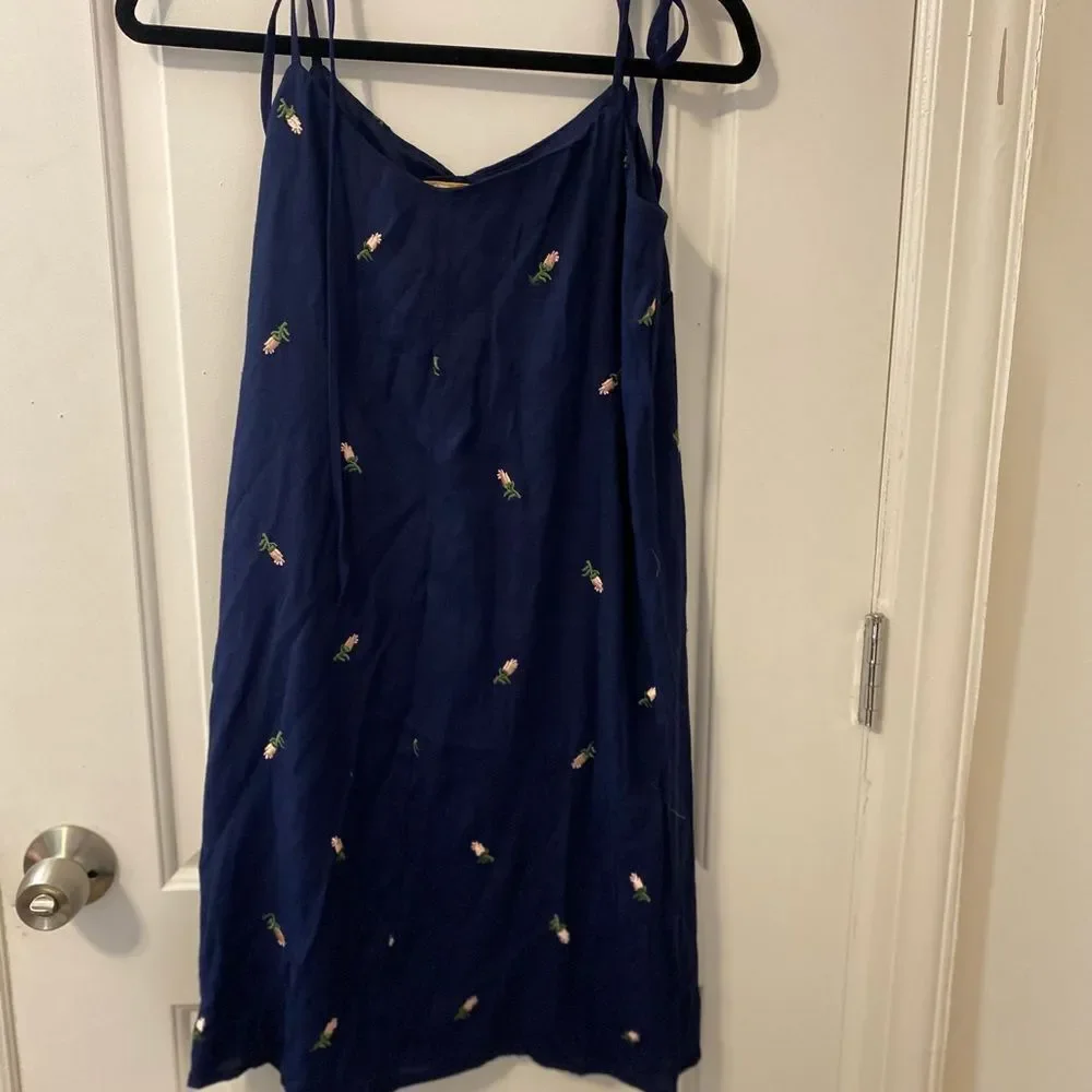 Hayley Lynn navy blue Summer dress size 2 - Picture 2 of 5